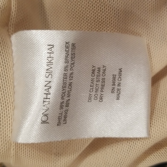 💕JONATHAN SIMKAI💕 Sequin Ruched Front Top ~ Champagne Medium - Picture 10 of 10